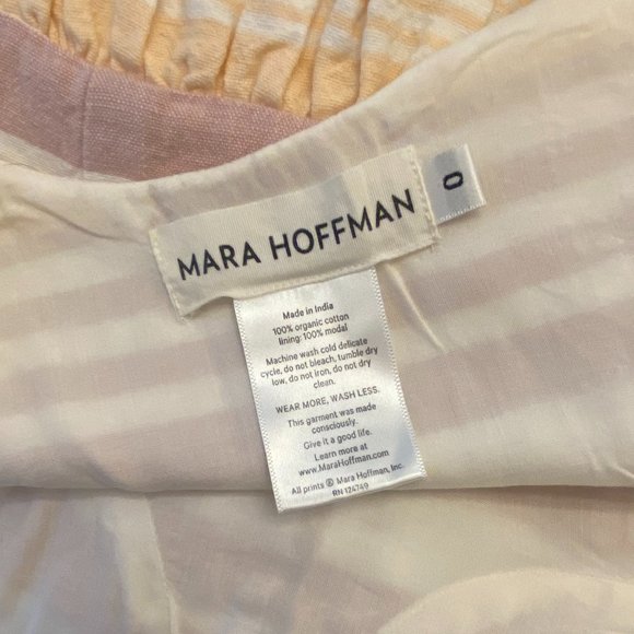 Mara Hoffman Sand Stripe Button Up Midi Dress - Picture 7 of 9